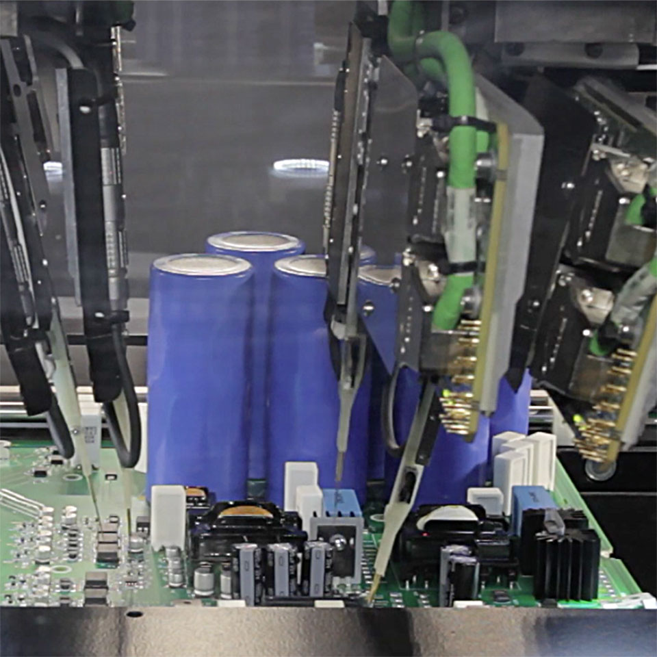 Flying probe tester schede di potenza