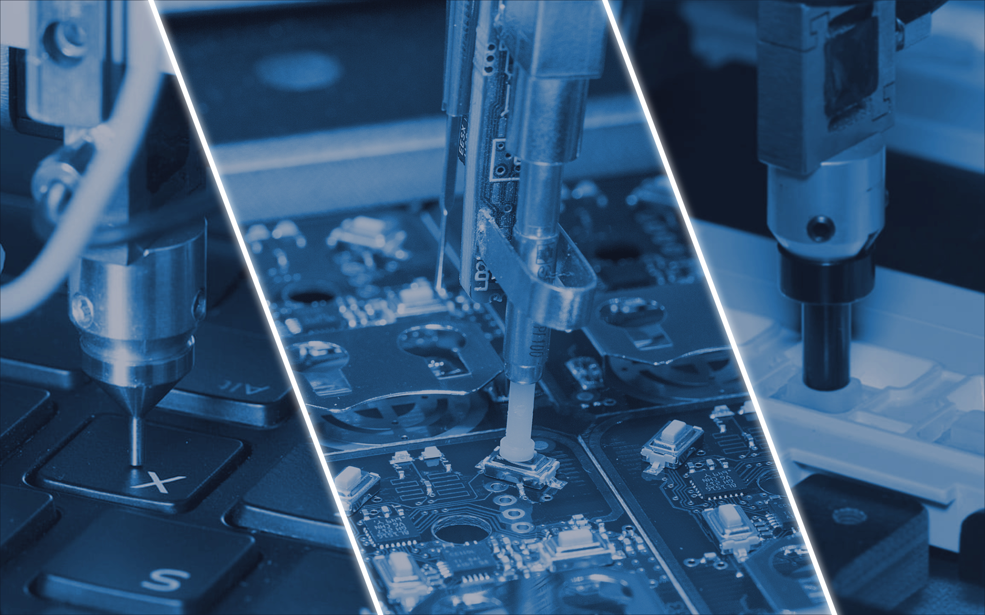 keyboard and push button automatic test