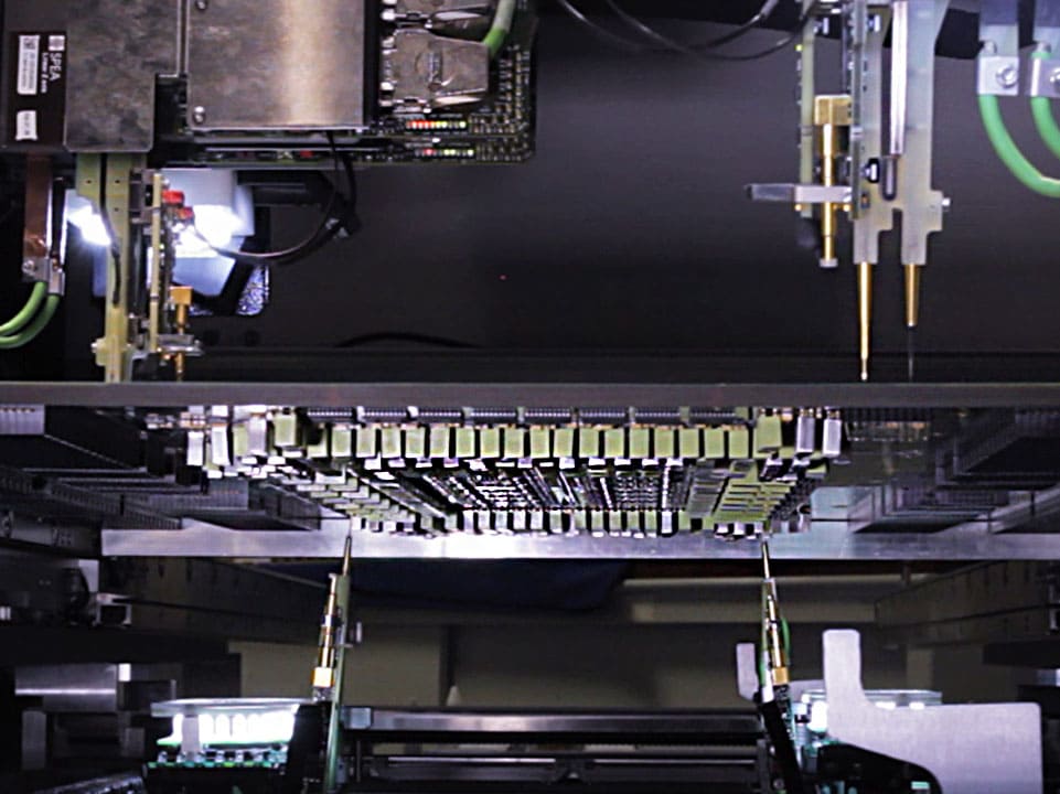 Load Board Testing - Double sided test - SPEA Flying Probe Testers - SPEA