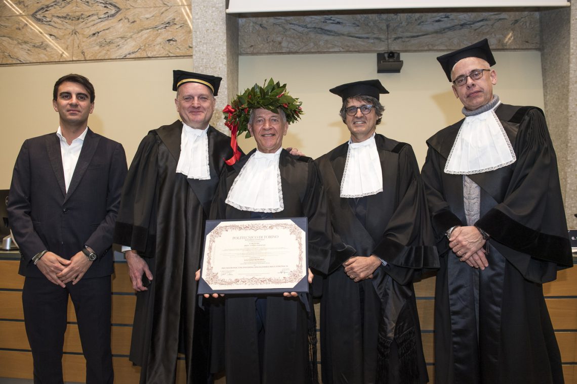Laurea Honoris Causa Luciano Bonaria Politecnico di Torino