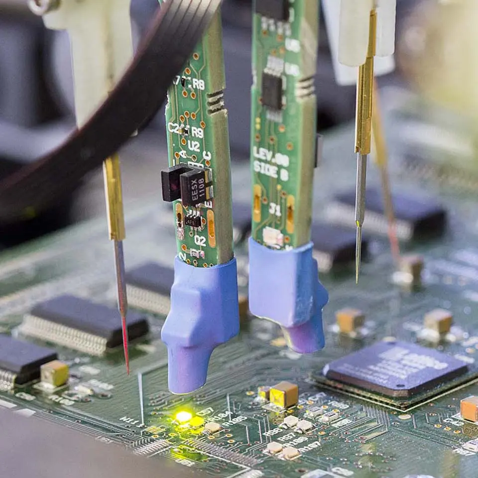 Flying probe light test