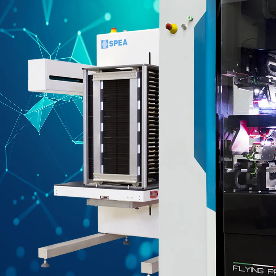 Flying probe tester a caricamento automatico schede