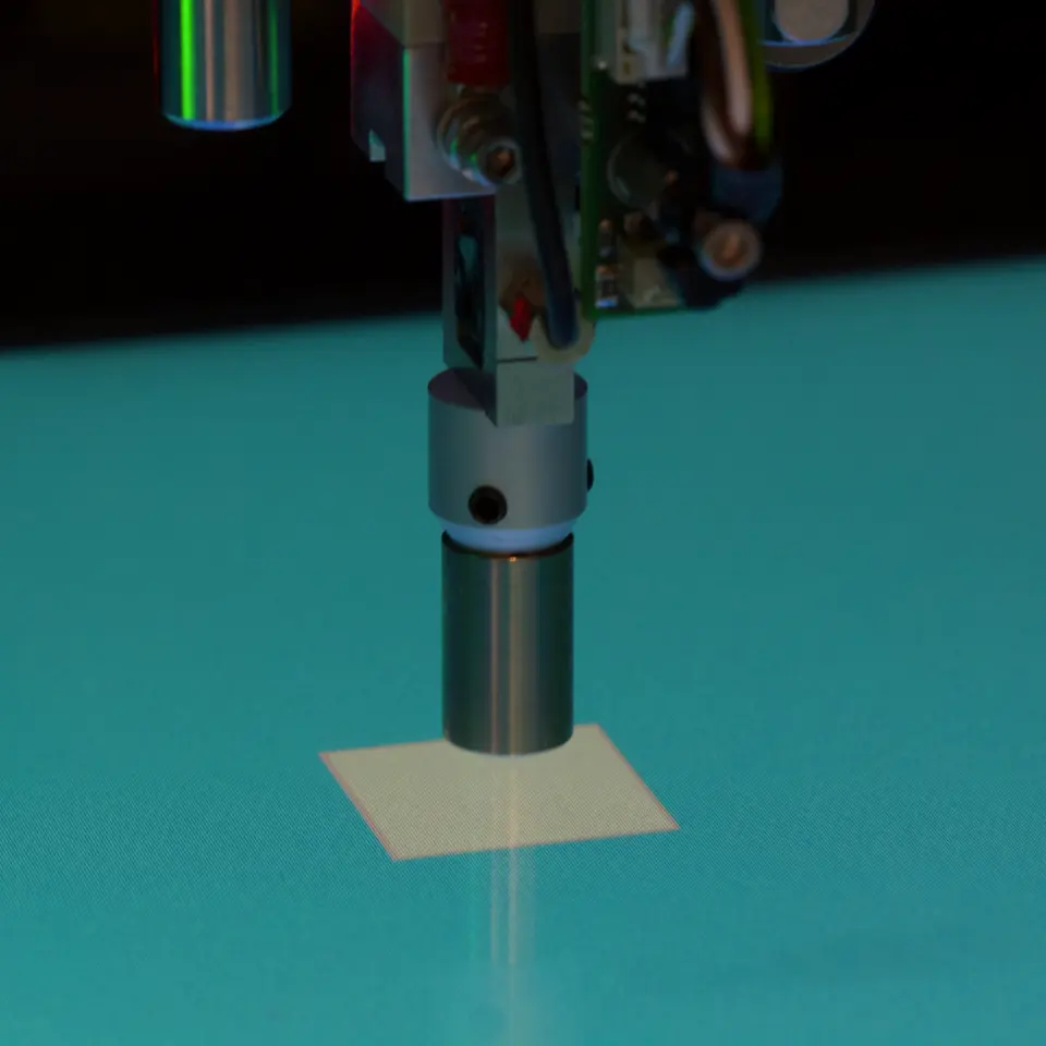 Comprehensive touch screen testing process using SPEA automatic test equipment with robotic actuators and integrated vision units. End-of-line defect detection for touch displays and HMIs.